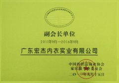 中纺商业协会家居服专业委员会理事单位