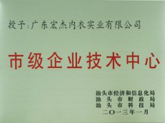 市级企业技术中心